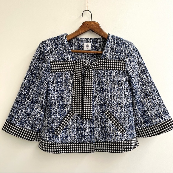 Bundle Cabi Snow Valley Buffalo Check Jacket Reina Houndstooth Club Blazer XS - Picture 4 of 16